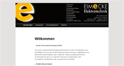 Desktop Screenshot of eimecke-elektro.de